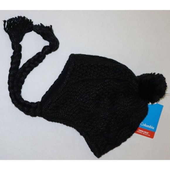 Columbia XU900 010 Unisex O/S Black Polar Plunge Peruvian Acrylic Knit Beanie - Picture 3 of 7